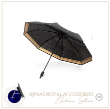 Load image into Gallery viewer, &quot;Arna Collection&quot; Luxury Umbrella - Black &amp; Gold Highest Quality
