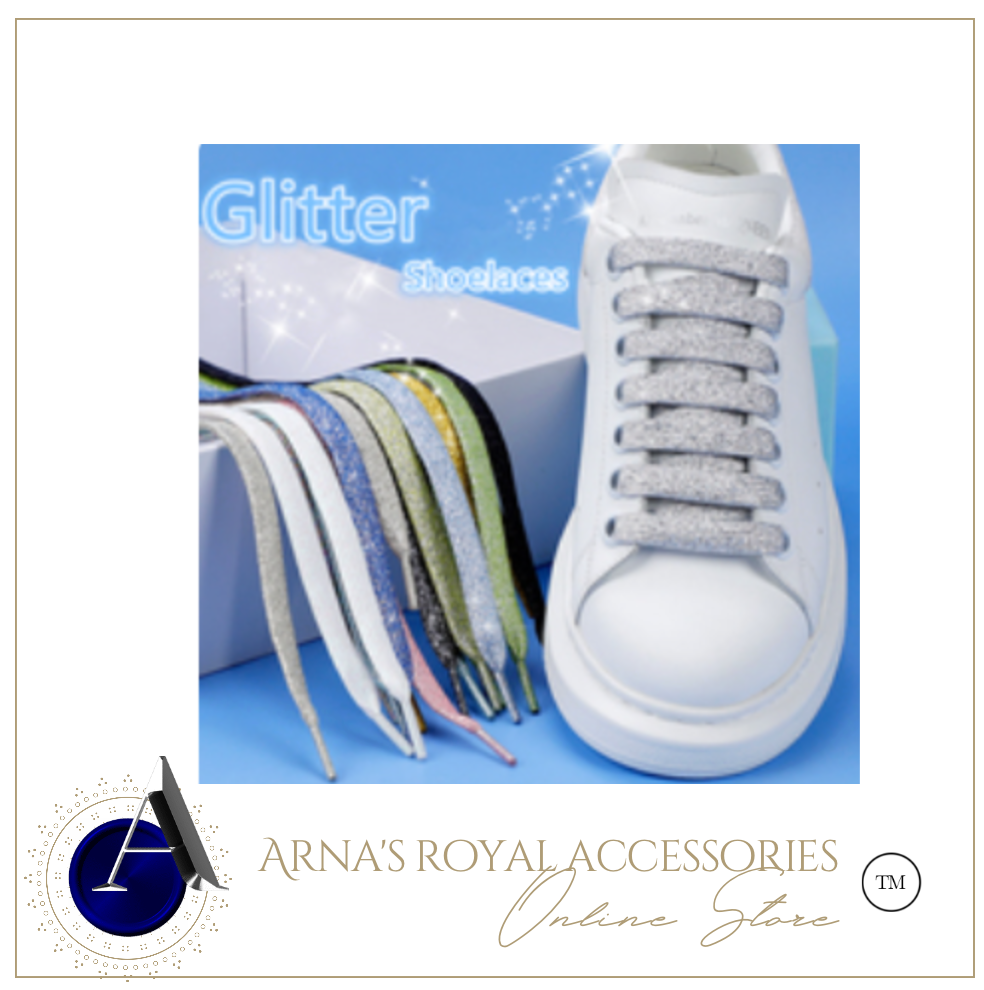Metallic Glitter Shoe Laces - Many Colours/Sizes - NEW ARRIVAL