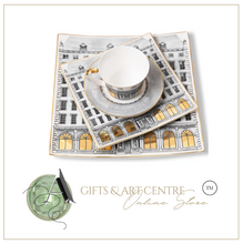 Load image into Gallery viewer, &quot;Arna Lisa&quot; Royal Collection - Luxury 24 Piece Bone China Dinnerware for 6 Gold/Silver
