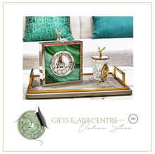 Load image into Gallery viewer, European Classical Silver Deer Table Clock Creativity Silver Iron Frame Marble Texture Vintage Clocks Office Desktop Ornaments
