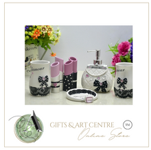 Load image into Gallery viewer, &quot;Glamour Girl&quot; Bathroom set - 5 piece. (3D Hand Painted)
