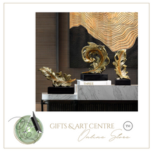 Load image into Gallery viewer, Luxury Feather Statue Designer Gold or Green
