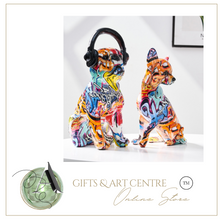 Load image into Gallery viewer, Nordic Sculpture Designer Dogs Statue x2 Book Shelf Accessories - Office Home &amp; Living
