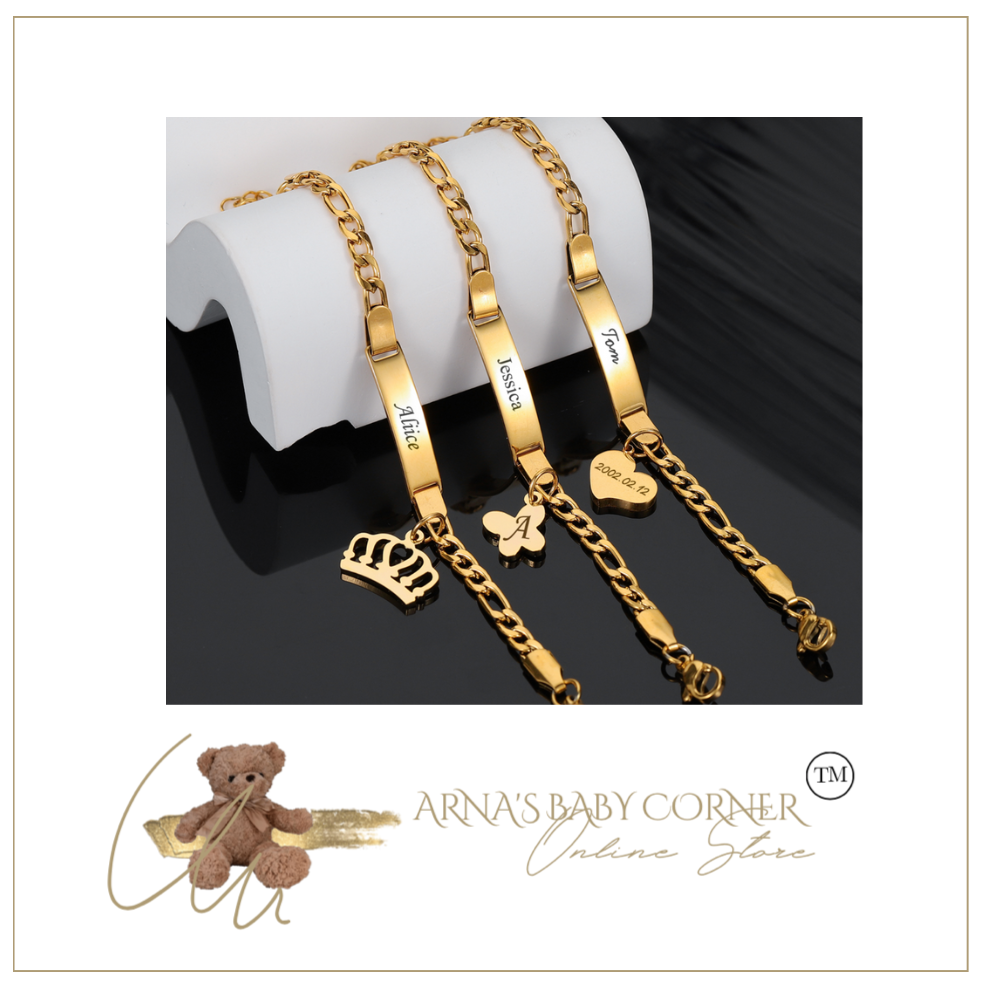 Quality Personalised ID Bracelets - Gold/Rose Gold/Silver - Many Styles