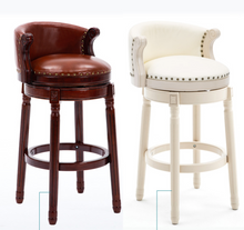 Load image into Gallery viewer, &quot;Arna Royal Victorian Collection&quot; Luxury Plus Furniture - Exquisite American Style Leather Bar Stools
