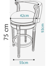 Load image into Gallery viewer, &quot;Arna Royal Victorian Collection&quot; Luxury Plus Furniture - Exquisite American Style Leather Bar Stools
