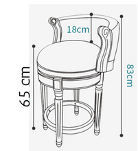 Load image into Gallery viewer, &quot;Arna Royal Victorian Collection&quot; Luxury Plus Furniture - Exquisite American Style Leather Bar Stools
