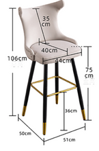 Load image into Gallery viewer, &quot;Arna Royal Victorian Collection&quot; Luxury Plus Furniture - High End Italian Dome Bar Stools x2
