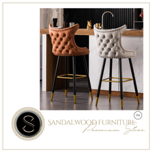 Load image into Gallery viewer, &quot;Arna Royal Victorian Collection&quot; Luxury Plus Furniture - High End Italian Dome Bar Stools x2
