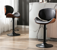 Load image into Gallery viewer, &quot;Arna Royal Victorian Collection&quot; Luxury Plus Furniture - Exquisite Leather Rosewood Bar Stools
