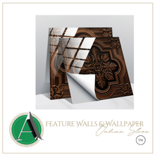 Load image into Gallery viewer, &quot;Arna&quot; Collections - DIY - Custom Crystal Film Covered Retro Metal Pattern Ceramic Tiles x20 Adhesive
