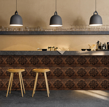 Load image into Gallery viewer, &quot;Arna&quot; Collections - DIY - Custom Crystal Film Covered Retro Metal Pattern Ceramic Tiles x20 Adhesive
