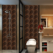 Load image into Gallery viewer, &quot;Arna&quot; Collections - DIY - Custom Crystal Film Covered Retro Metal Pattern Ceramic Tiles x20 Adhesive
