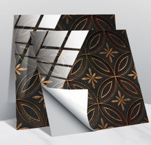 Load image into Gallery viewer, &quot;Arna&quot; Collections - DIY - Custom Crystal Film Covered Retro Metal Pattern Ceramic Tiles x20 Adhesive

