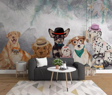Load image into Gallery viewer, &quot;Arna Collection&quot; - Wall Paper -  Hand-Painted Pet Restaurant, Pet Shop, Background Wall Wallpaper - Perfect for Feature Walls 14 Square Meter
