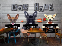Load image into Gallery viewer, &quot;Arna Collection&quot; - Wall Paper -  Hand-Painted Pet Restaurant, Pet Shop, Background Wall Wallpaper - Perfect for Feature Walls 14 Square Meter

