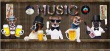 Load image into Gallery viewer, &quot;Arna Collection&quot; - Wall Paper -  Hand-Painted Pet Restaurant, Pet Shop, Background Wall Wallpaper - Perfect for Feature Walls 14 Square Meter
