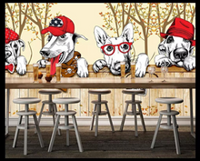Load image into Gallery viewer, &quot;Arna Collection&quot; - Wall Paper -  Hand-Painted Pet Restaurant, Pet Shop, Background Wall Wallpaper - Perfect for Feature Walls 14 Square Meter
