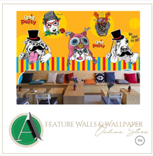Load image into Gallery viewer, &quot;Arna Collection&quot; - Wall Paper -  Hand-Painted Pet Restaurant, Pet Shop, Background Wall Wallpaper - Perfect for Feature Walls 6 Square Meter
