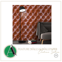 Load image into Gallery viewer, &quot;Arna Collection&quot; - Wall Paper - Luxury Brown 3D Faux Leather Wallpaper Soft (Many Colours)
