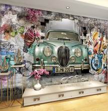 Load image into Gallery viewer, &quot;Arna Collection&quot; - Feature Wall - Retro Car Wall Sticker Removable 3D - 8 Square Meters
