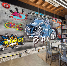 Load image into Gallery viewer, &quot;Arna Collection&quot; - Feature Wall - Motorcycle Graffiti Wall Sticker Removable 3D - 8 Square Meters
