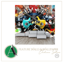 Load image into Gallery viewer, &quot;Arna Collection&quot; - Feature Wall - 3D Graffiti Music Wall Sticker Removable - 8 Square Meters
