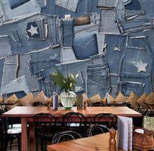 Load image into Gallery viewer, &quot;Arna Collection&quot; - Feature Wall - Retro Denim Jean Wall Sticker Removable - 8 Square Meters (Many Sizes)
