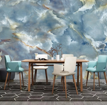 Load image into Gallery viewer, &quot;Arna Collection&quot; - Feature Wall - Blue &amp; Gold Marble Wall Sticker Removable - 8 Square Meters (Many Sizes)
