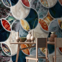 Load image into Gallery viewer, &quot;Arna Collection&quot; - Feature Wall - 3D luxury Abstract Wall Sticker Removable - 12 Square Meters (Many Sizes)
