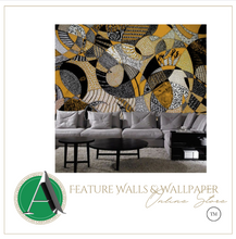 Load image into Gallery viewer, &quot;Arna Collection&quot; - Feature Wall - 3D luxury African Abstract Wall Sticker Removable - 12 Square Meters (Many Sizes)
