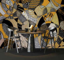 Load image into Gallery viewer, &quot;Arna Collection&quot; - Feature Wall - 3D luxury African Abstract Wall Sticker Removable - 12 Square Meters (Many Sizes)
