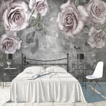 Load image into Gallery viewer, &quot;Arna Collection&quot; - Feature Wall - 3D Hand-Painted Vintage Oil Painting Rose Vine Flowers Wall Sticker Removable - 12 Square Meters (Many Sizes)
