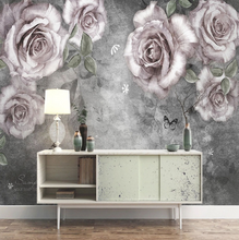 Load image into Gallery viewer, &quot;Arna Collection&quot; - Feature Wall - 3D Hand-Painted Vintage Oil Painting Rose Vine Flowers Wall Sticker Removable - 12 Square Meters (Many Sizes)
