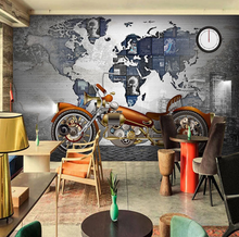 Load image into Gallery viewer, &quot;Arna Collection&quot; - Feature Wall - Restaurant Motorcycle Map Wall Sticker Removable - 10 Square Meters (Many Sizes)
