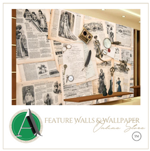 Load image into Gallery viewer, &quot;Arna Collection&quot; - Feature Wall - Restaurant Motorcycle Map Wall Sticker Removable - 10 Square Meters (Many Sizes)
