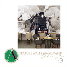 Load image into Gallery viewer, &quot;Arna Collection&quot; - Feature Wall - Train Wall Sticker Removable - 10 Square Meters (Many Sizes)
