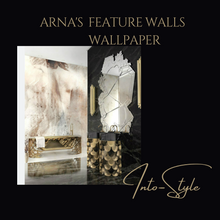 Load image into Gallery viewer, &quot;Arna Collection&quot; - Custom Large Wallpaper Mural 3D Blue Metallic - 12 Square Meters (Many Sizes)
