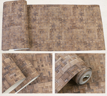 Load image into Gallery viewer, &quot;Arna&quot; Collections - DIY - 3D Retro Rattan Straw Woven Linen Wall Paper 5.3 Square Metre

