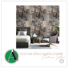Load image into Gallery viewer, &quot;Arna&quot; Collections - DIY - High Quality Deer Skinned Geometric 3D Wallpaper 5.3 Square Metre
