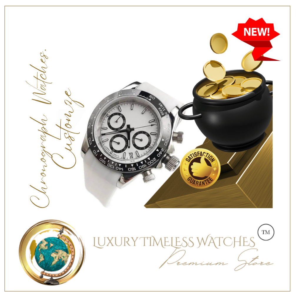 Luxury Men's Chronograph Watches (Many Styles) CUSTOMIZE (Perfect Gift)