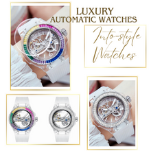 Load image into Gallery viewer, Luxury Rainbow Ladies Automatic Luminous Mechanical Watch
