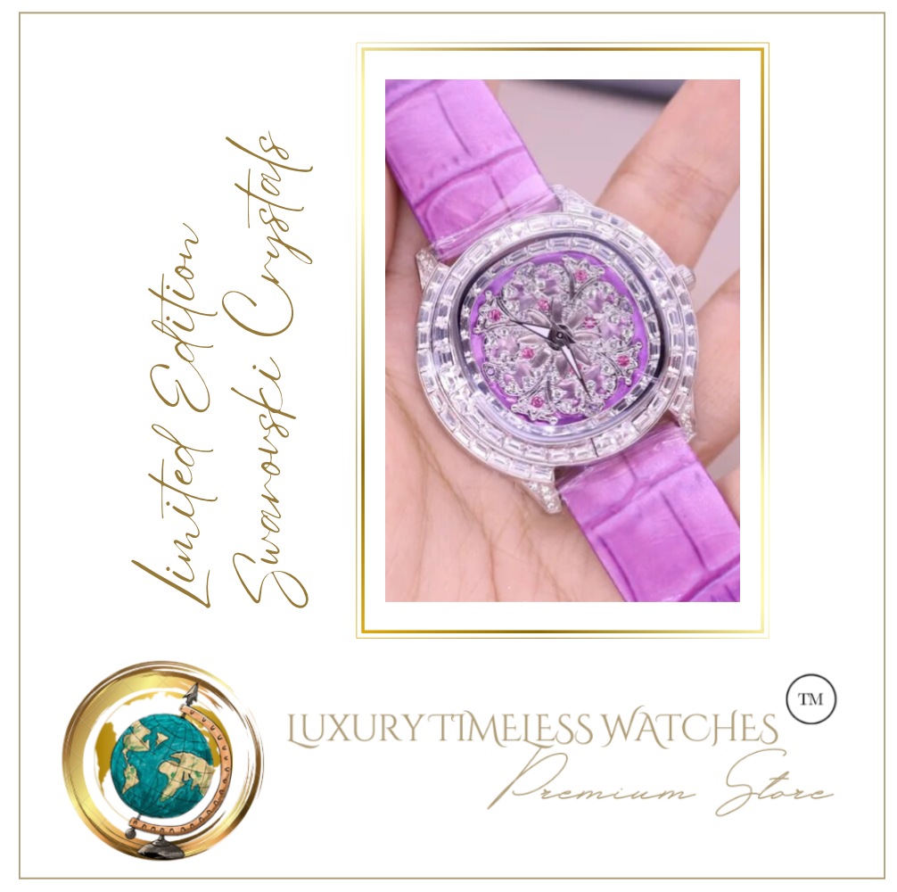 Limited Edition - Swarovski Crystal Watch Lavender