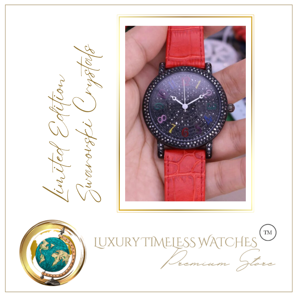 Limited Edition - Swarovski Crystal Red Black