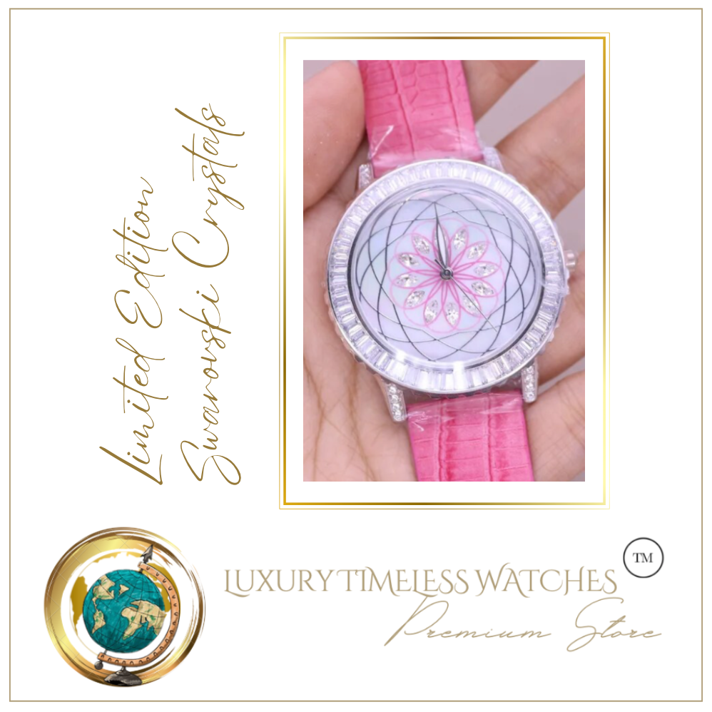 Limited Edition - Swarovski Crystal Pink Silver