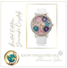 Load image into Gallery viewer, Limited Edition - Swarovski Crystal Floral White
