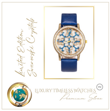 Load image into Gallery viewer, Limited Edition - Swarovski Crystal Royal Blue Gold
