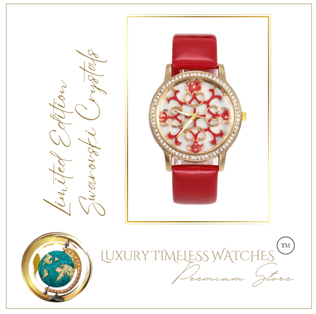 Limited Edition - Swarovski Crystal Red Gold