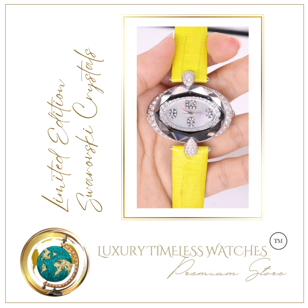 Limited Edition - Swarovski Crystal Yellow Oval