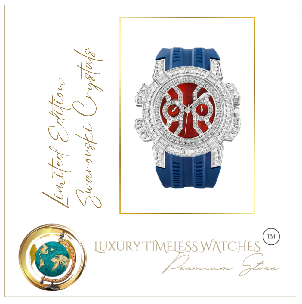 Limited Edition - Arna's Diamond Chronograph Baguette Blue Silver